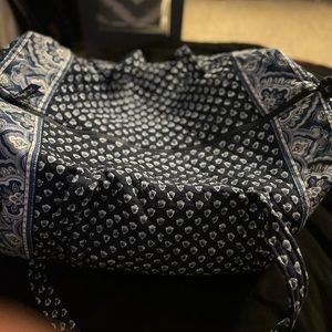 Vera Bradley duffle bag retired pattern Nantucket blue
